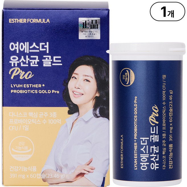 본사직영 여에스더 유산균 골드 Pro l 1병 2개월분 l, 60정, 1개