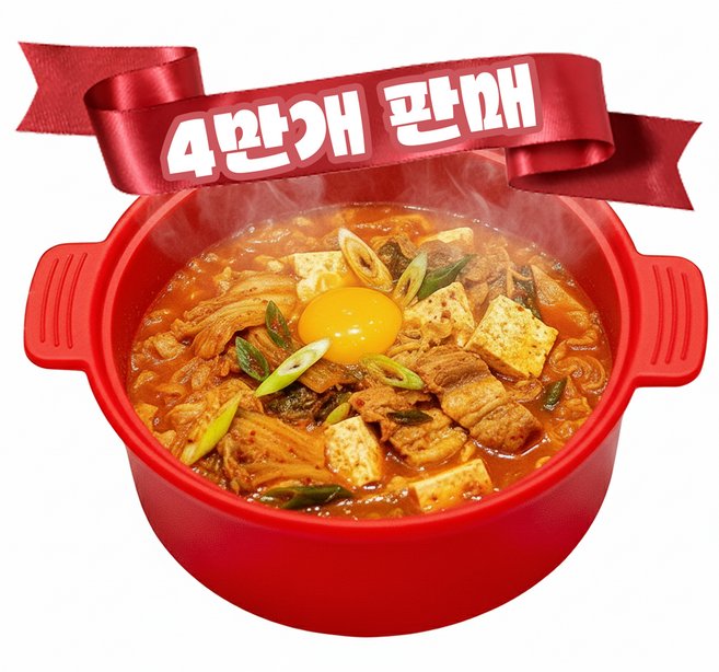소노리떼 국산 실리콘계란찜기 전자레인지용 냄비, 레드, 1개