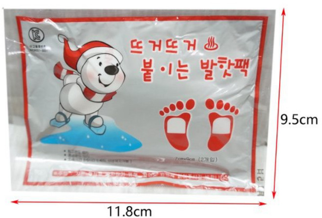 韓國熱銷 北極熊暖暖包 黏貼式 暖暖包, 1個, (1包10入)