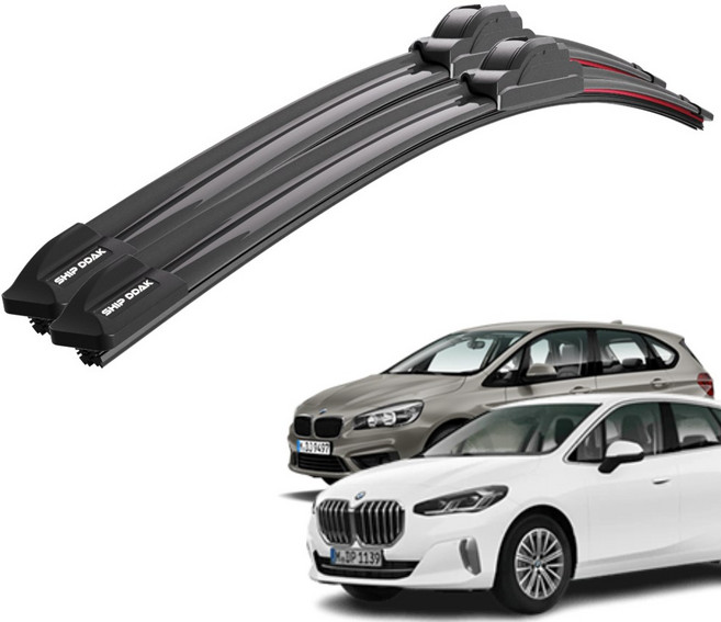 1+1 BMW 2시리즈 220d 240i 218d 218i 235i 전차종 순정 호환형 초밀착 와이퍼 윈도우 브러쉬 와이퍼블레이드, T2-2시리즈U06(22-현재)-650+425/B2