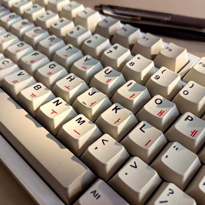 레트로 한국어 키캡 체리 프로필 PBT 열 승화 키캡 MX 스위치 기계식 키보드 143 키 한글 키 캡, Retro Korean