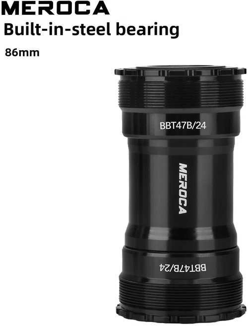 MEROCA T47 세라믹 바텀 브래킷 (로드 산악 자전거용) 24mm 센터 68/73/86mm 중앙축 액세서리, 03 86mm steel