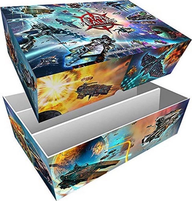 Wise Wizard Games Star Realms 범용 보관 상자 - 카드 덱 박스 내구성이 뛰어나고 견고함 데크 빌딩 게임과 함께 사용하도록 디자인 멀티 컬러 2559, Wise Wizard Games, Star Realms