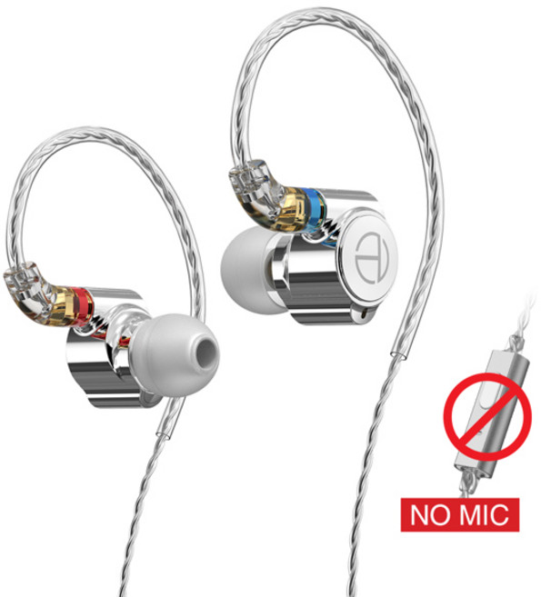 TRN TA1 Knowles BA DD 드라이브 이어폰 HIFI 이어폰 금속 이어 버드 ST5 MT3 EMA TN 용 MMCX 실버 도금 케이블 포함, [01] TA1nomic, White NO Mic