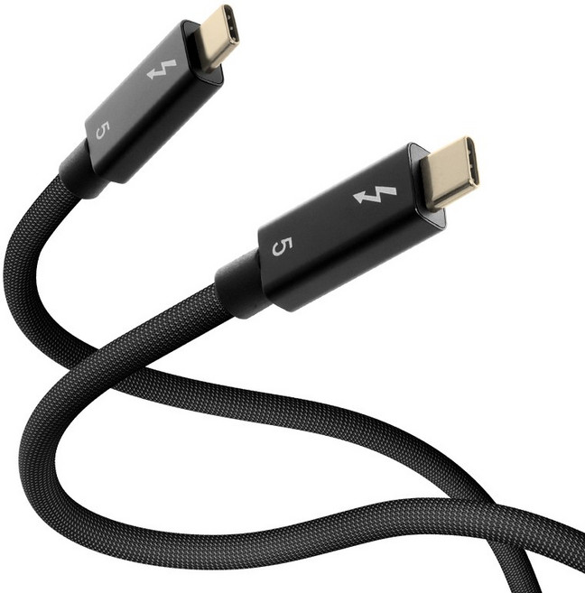 이하니 썬더볼트5 C타입-C타입 3 4 지원 pd3.1 120Gbps C타입-C타입 240W USB4 8K 충전케이블, 2m, 1개