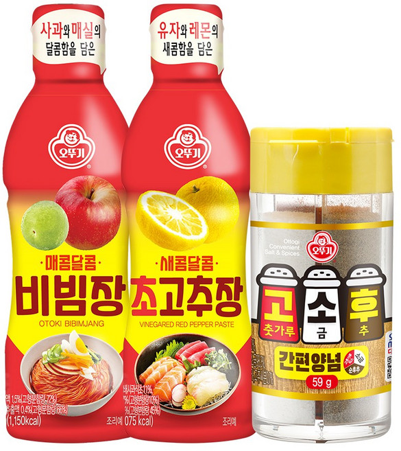 오뚜기 비빔장 500g+초고추장 500g+고소후 간편양념 59g, 단품, 단품
