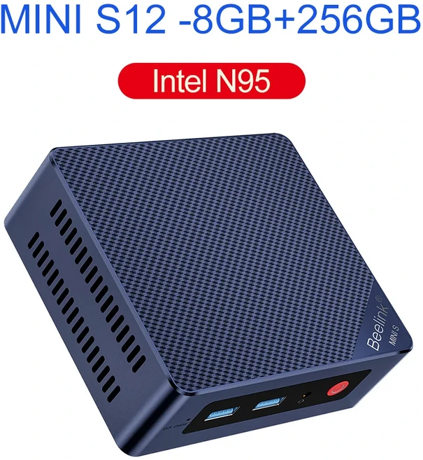 비링크 미니 S MINI S12 인텔 윈도우 11 N5095 PC DDR4 8GB SSD 데스크탑 게임용 컴퓨터 U59 Pro, 03 N95 8G256G, 02 영국, 01 CHINA