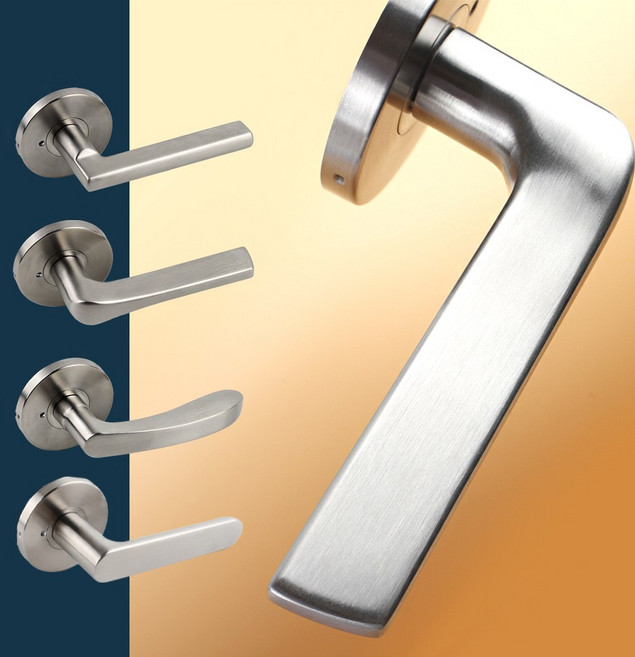 국산 스텐 방문손잡이 욕실 화장실 녹에 강한 문고리, 1세트, HD-016SS