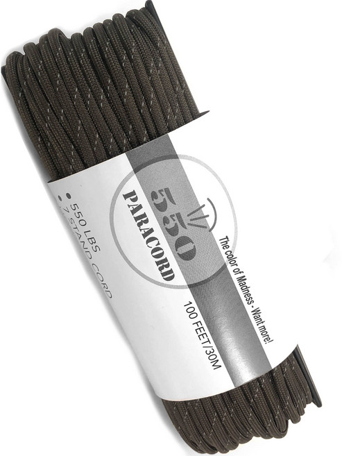 550 PARACORD 7芯傘繩, 槍灰反光加強版, 1個