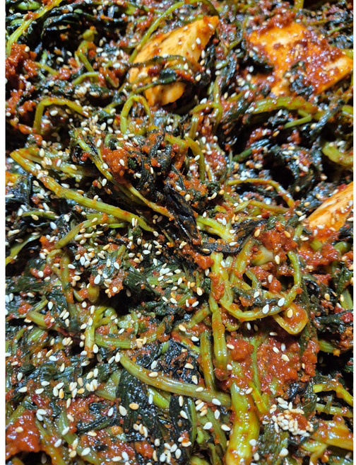 전라도 입맛. 전라도 토종 홍갓김치. 이맘때만 드실 수 있는 홍갓김치 1kg 2kg 3kg 5kg, 1개