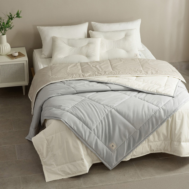 루마인홈 호주산 양모 100% 간절기 차렵이불 (싱글)