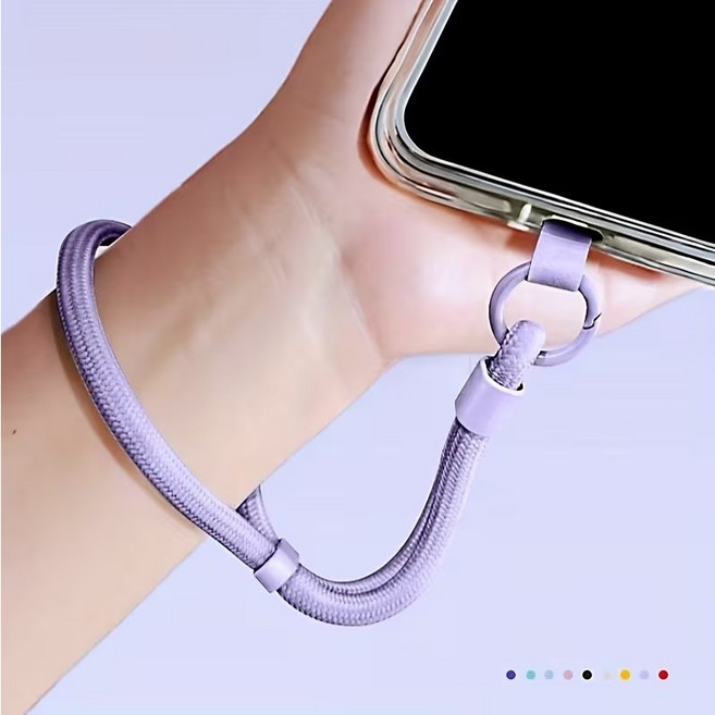 핸드폰 도난방지 손목 스트랩 유럽여행핸드폰스트랩 낙하방지 분실방지, 1개, 핑크