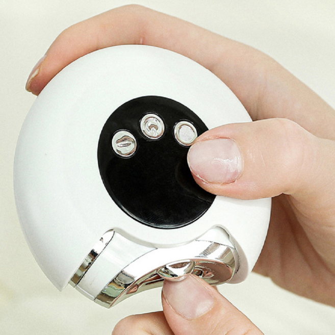 자동 손톱깎이 전동 발톱깍기 휴대용 예쁜 네일케어정리기 마스크2개포함, 1개, 화이트