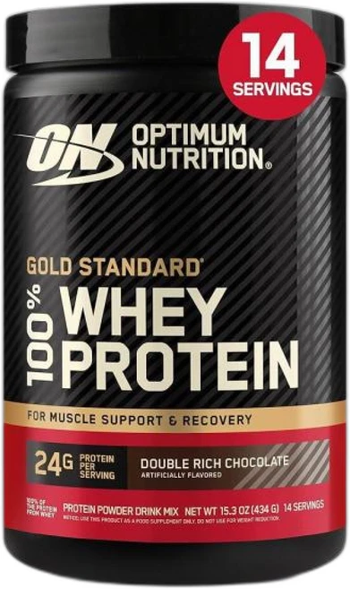 Optimum Nutrition Gold Standard 100% 유청 단백질 파우더 더블 리치 초콜릿 (1파운드) (), 1세트, 500g, 1정 - 쿠팡