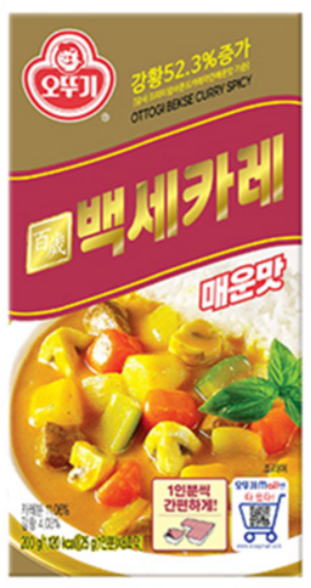 오뚜기 백세카레 고형 매운맛, 200g, 17개