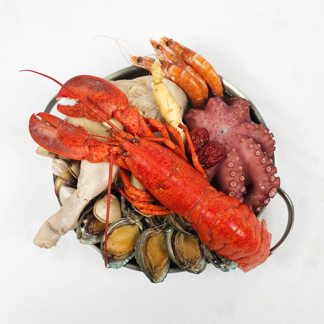 용왕 해신탕 해천탕 해물탕 보양식 랍스터 해신탕 밀키트 캠핑 해물삼계탕 해물보양식, 랍스터궁중해신탕, 1세트