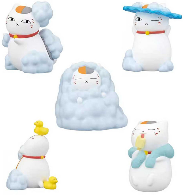 타카라토미 아츠 나츠메 우인장 냥코센세 해피 바스 타임 캡슐 토이 세트, 1개, 나츠메 우인장 냥코센세 해피 바스 세트