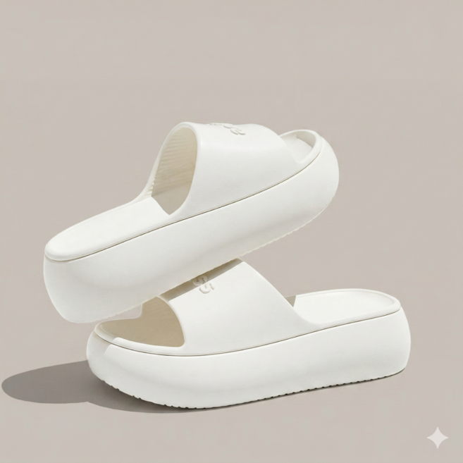 꽃꽃세계 5cm 키높이 통굽 미끄럼방지 항균 EVA 슬리퍼