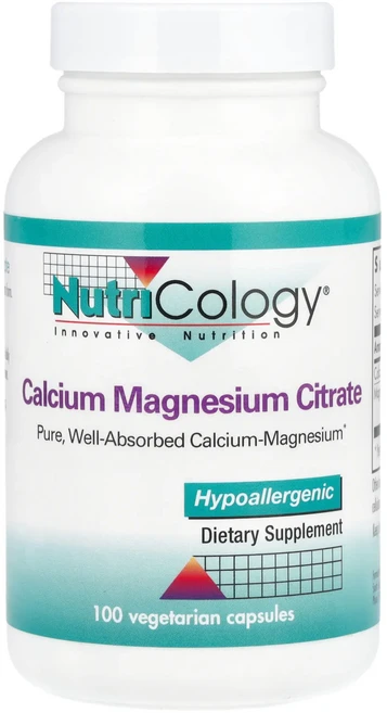 Nutricology 칼슘 마그네슘 시트레이트 베지 캡슐 100정, Nutricology칼슘마그네슘시트레이트베지캡슐100정, 1개 - 쿠팡