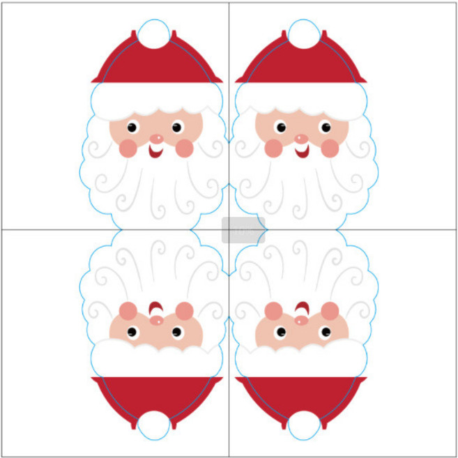 印花餐巾紙 小雛菊 派對生日週歲佈置 用紙巾, 耶誕老人20pcs, 1個