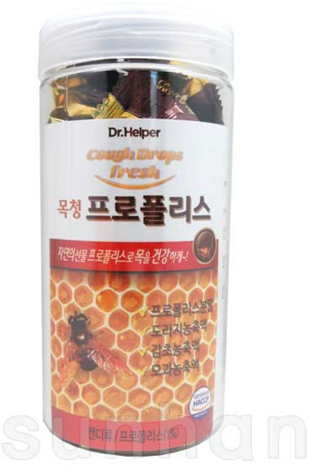 닥터헬퍼 목청 프로폴리스 캔디 도라지농축액 감초농축액 모과농추액 상쾌한 목캔디 48정, 216g, 1개