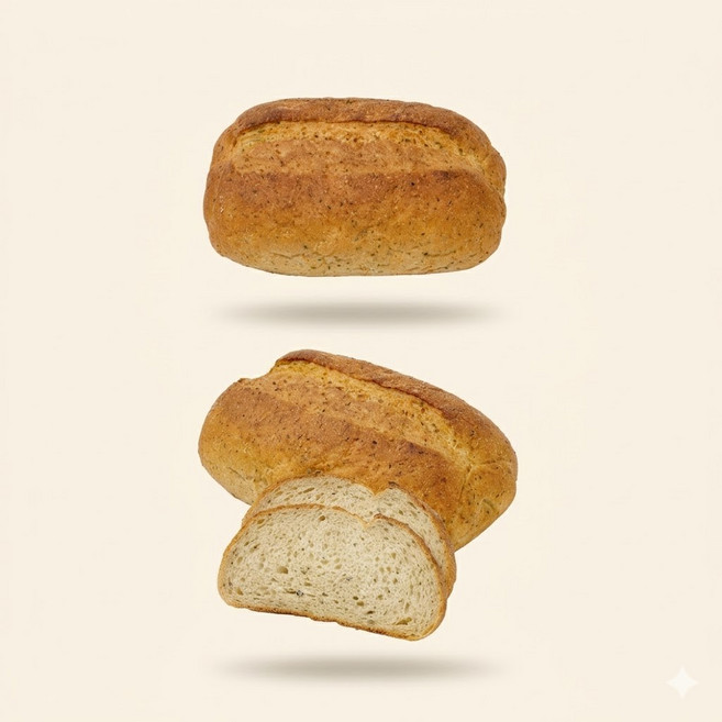 고단백 당류0g 통밀 깜빠뉴 햄프씨드 비건 식사빵 (유기농), 1개, 650g