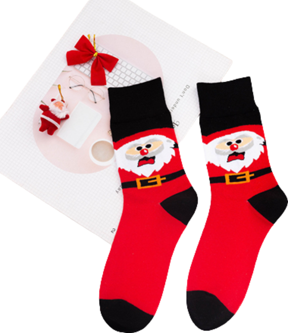 구미 핫 크리스마스 양말 엘크 스타킹 미디스타킹 할로윈 양말2P MN6584