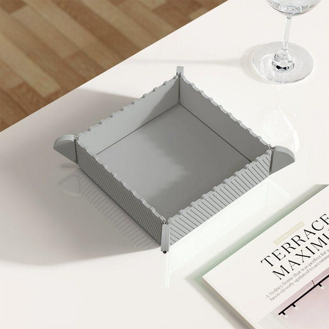 접이식 자석 접시 다용도사용가능 제니오숲, 1개, 그레이