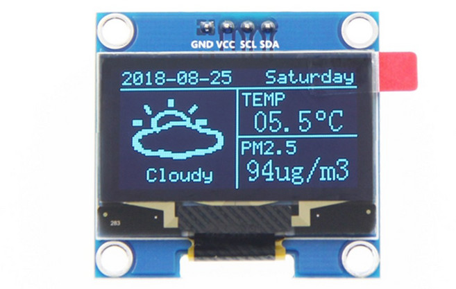 1.3인치 OLED 블루 폰트 디스플레이 모듈 128x64 I2C 아두이노 라즈베리파이 전자부품 SY130GB-10G, (LCD) SY130GB-10G(블루), (LCD) SY130GB-10G(블루), 1개