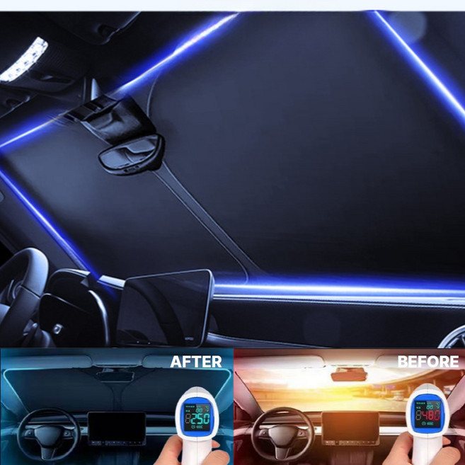 밍고쓰 차량용 원터치 앞유리 암막 햇빛가리개 145*80cm, 1개, 혼합색상(중대형승용/SUV겸용)