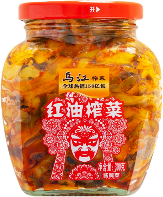 연소중국식품 우장 홍유짜차이(병) 짜차이 중국반찬 300g, 1개