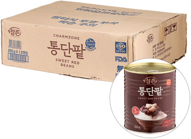 참존통단팥 850G참존 BOX(12), 850g, 12개