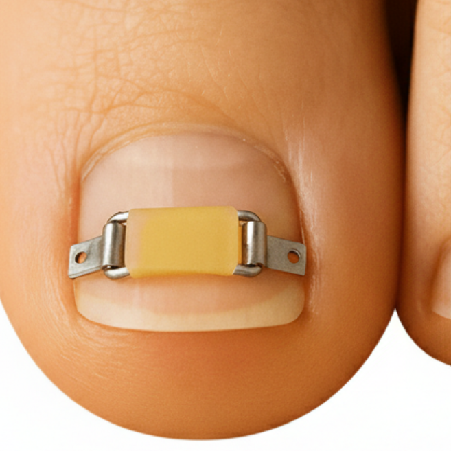 라이언문 내성발톱교정기 내성발톱 자가치료 관리도구 교정팁 와이어 밴드, 1개