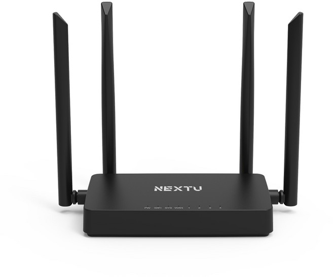 넥스트 NEXT-5004N 4포트 유무선 공유기 인터넷 와이파이 11ac 1200Mbps, 1개