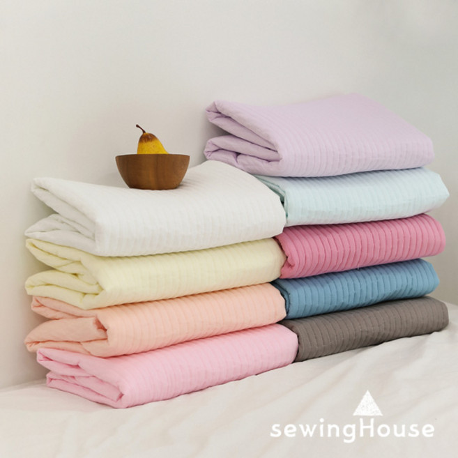 대폭 60수 아사 15mm 줄누빔 순면 무지원단 포시즌누빔 9종, 연핑크, 1개