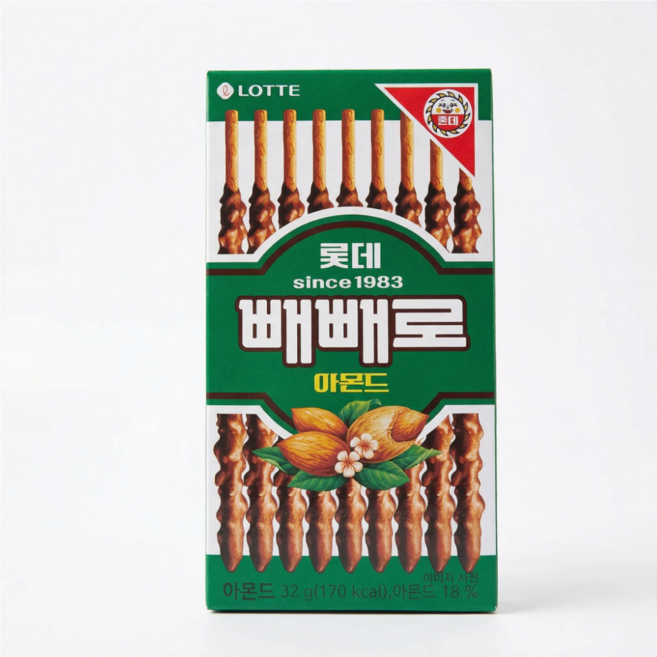 롯데 아몬드 빼빼로, 32g, 30개