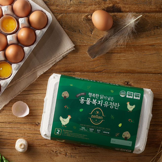 [젤란 zellan] 동물복지 유정란 15구, 1개