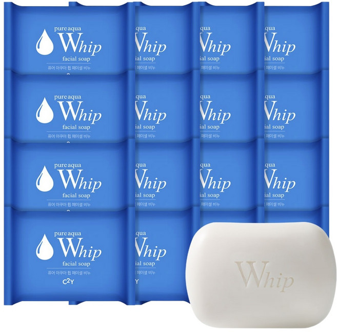 시투와이 퓨어 아쿠아 휩 페이셜 비누, 100g, 16개입