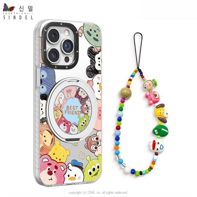 신델 아이폰 맥세이프 360도 회전그립 캐릭터 케이스 sp032