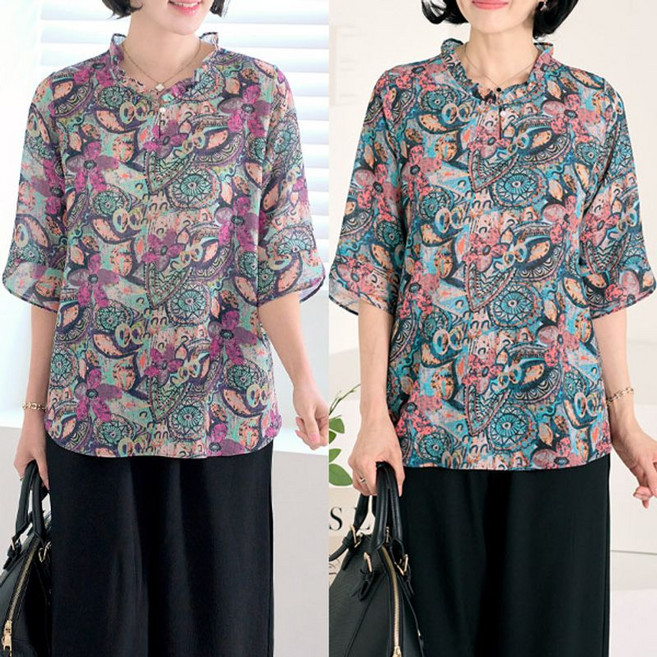 로즈맘 수향프릴리오셀블라우스