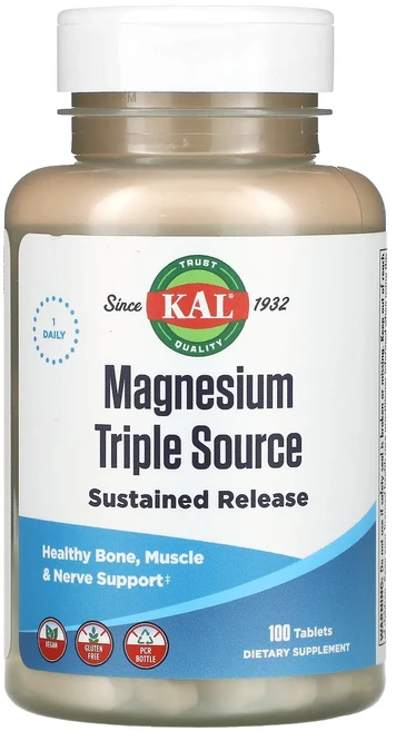 KAL 마그네슘 트리플 공급원 100정, 1개 - 쿠팡