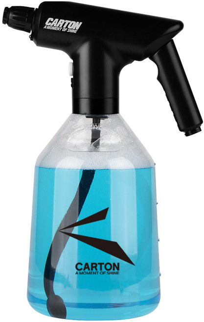 레모토 카톤 전동분무기 투명보틀 2.2L 자동차 세차 압축분무기, 블랙, 1개