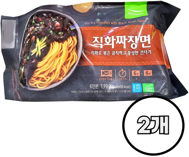 코스트코 풀무원 직화 짜장면 /냉장 개별포장, 1.98kg, 2개