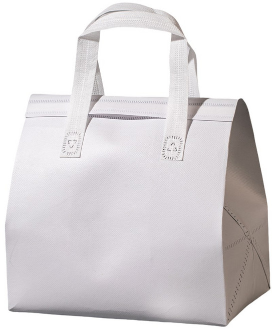 smileorange 보냉가방 보냉백 도시락 보냉백(미니/소형/중형/대형) 은박 보온보냉 테이크아웃 커피 쿨러백 일회용/재사용 아이스가방, 10개, 흰색