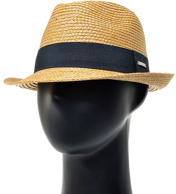 UCF001.배색밴드 밀짚 중년 남성 중절모 페도라 여름 아빠 챙모자