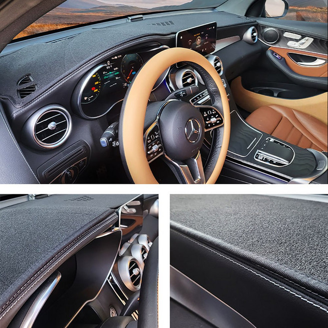 논슬립 대쉬보드커버 맞춤형 기아자동차, 블랙테두리, 더뉴K7 2013~2016 스피커없음