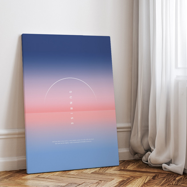 더아트컴퍼니 여름 감성 로파이 포스터 액자 바다 힐링 일러스트 20종, 13. 썸머 그라데이션 2