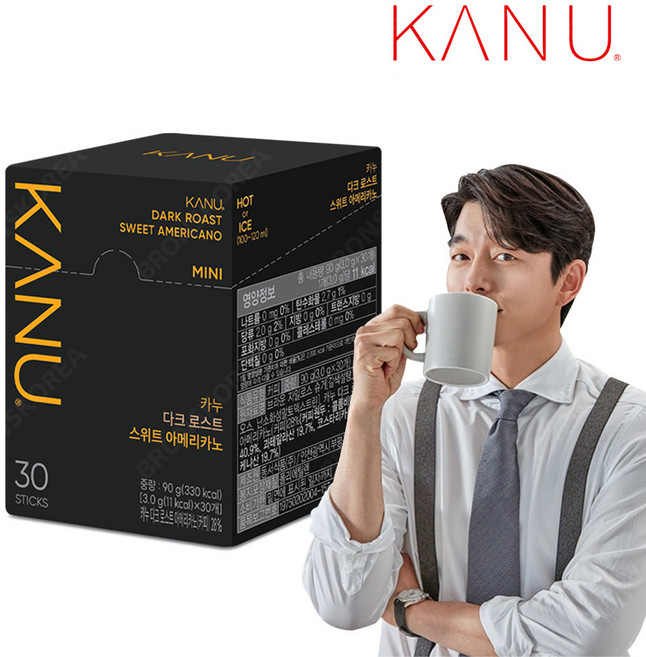 카누 다크로스트 스위트 아메리카노 미니, 3g, 1개, 30개입