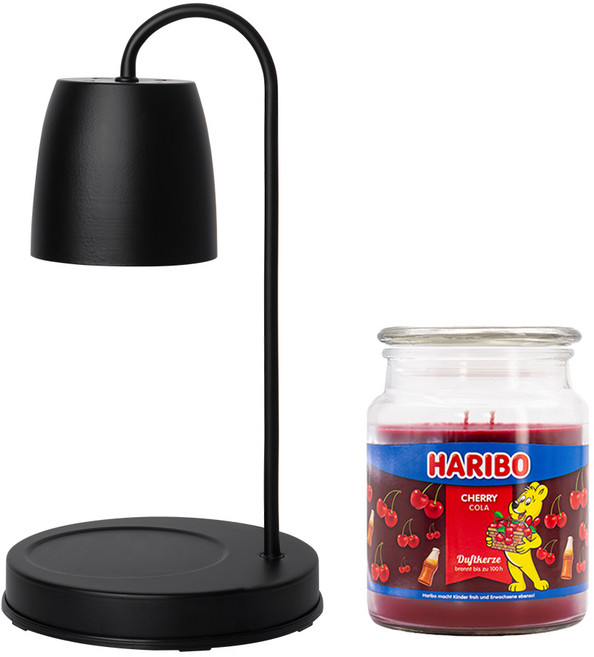 하리보캔들 라지자 향초 문나잇 캔들워머 세트 (국내산 밝기 조절), 02 화이트, 05 멜론 믹스