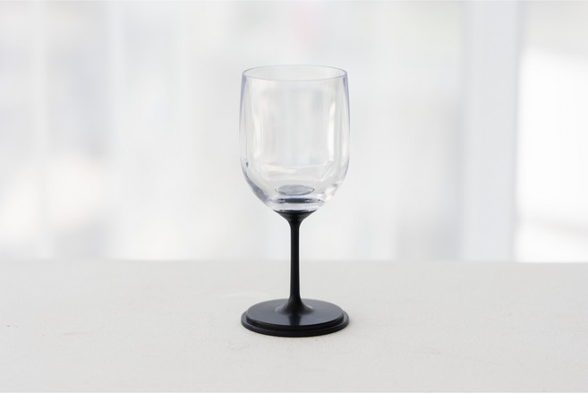 팩토리얼 반영구 플라스틱 아웃도어 위스키 와인잔 2개입, 블랙, 2개